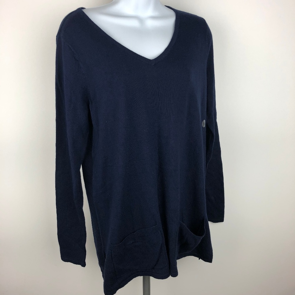 New York And Company Women’s Long Sleeve Top Size Small Blue